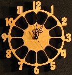Wheel clock