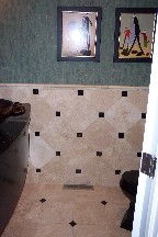 Rapaport powder room tile